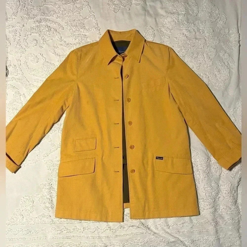 Faconnable Jacket Coat Womens Long Sleeve Button Down